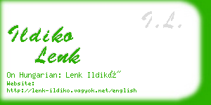 ildiko lenk business card